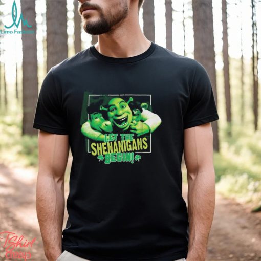 Shrek mad engine youth let the shenanigans begin st. paddy’s day graphic 2024 shirt