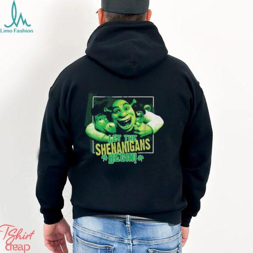 Shrek mad engine youth let the shenanigans begin st. paddy’s day graphic 2024 shirt