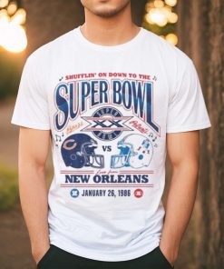 Shufflin on down to the super bowl new orleans january 26, 1986 shirt