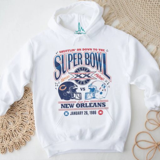 Shufflin on down to the super bowl new orleans january 26, 1986 shirt