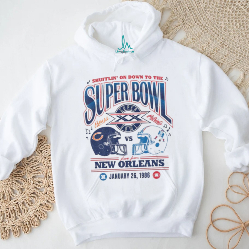 Shufflin on down to the super bowl new orleans january 26, 1986 shirt Shufflin on down to the super bowl new orleans january 26, 1986 shirt