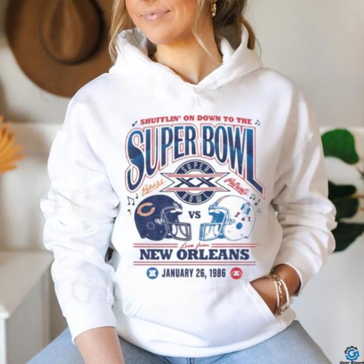 Shufflin on down to the super bowl new orleans january 26, 1986 shirt