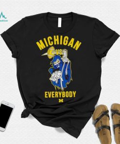 Skeleton Michigan vs everybody shirt