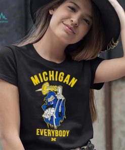 Skeleton Michigan vs everybody shirt