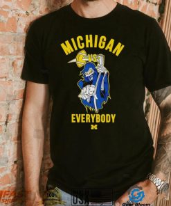 Skeleton Michigan vs everybody shirt