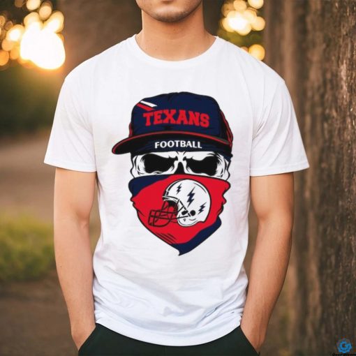 Skull Texans Football NFL Team Shirt