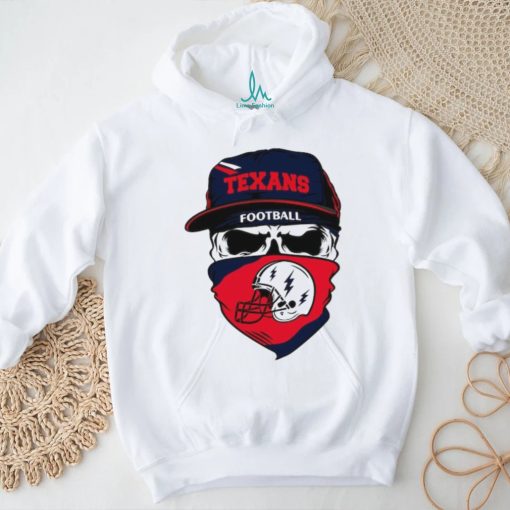 Skull Texans Football NFL Team Shirt