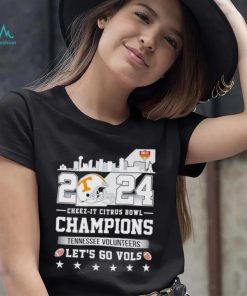 Skyline city 2024 Cheez It Citrus Bowl Champions Tennessee Volunteers let’s go Vols shirt