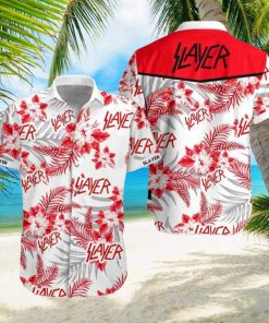 Slayer Band White And Red 2024 Summer Trending Hawaiian Shirt