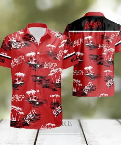 Slayer With Coconut Tree Pattern 2024 Summer Trending Ver 2 Hawaiian Shirt