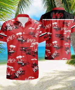 Slayer With Coconut Tree Pattern 2024 Summer Trending Ver 2 Hawaiian Shirt