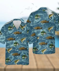 Smallmouth bass Fishing Hawaiian Shirt Aloha Summer