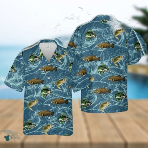 Smallmouth bass Fishing Hawaiian Shirt Aloha Summer