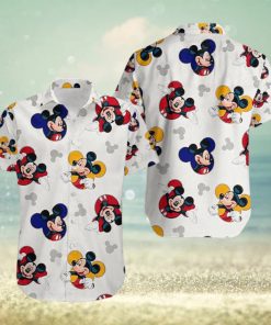 Smile Mickey Mouse Aloha Hawaiian Shirts Button Up