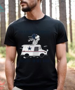 Snoopy Dallas Cowboys on a dark desert highway trophy in my arm shirt