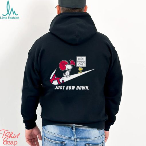 Snoopy MLB Just Bow Down Atlanta Braves shirt