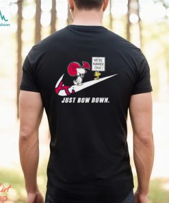 Snoopy MLB Just Bow Down Atlanta Braves shirt
