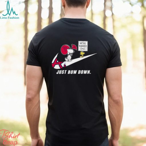Snoopy MLB Just Bow Down Atlanta Braves shirt