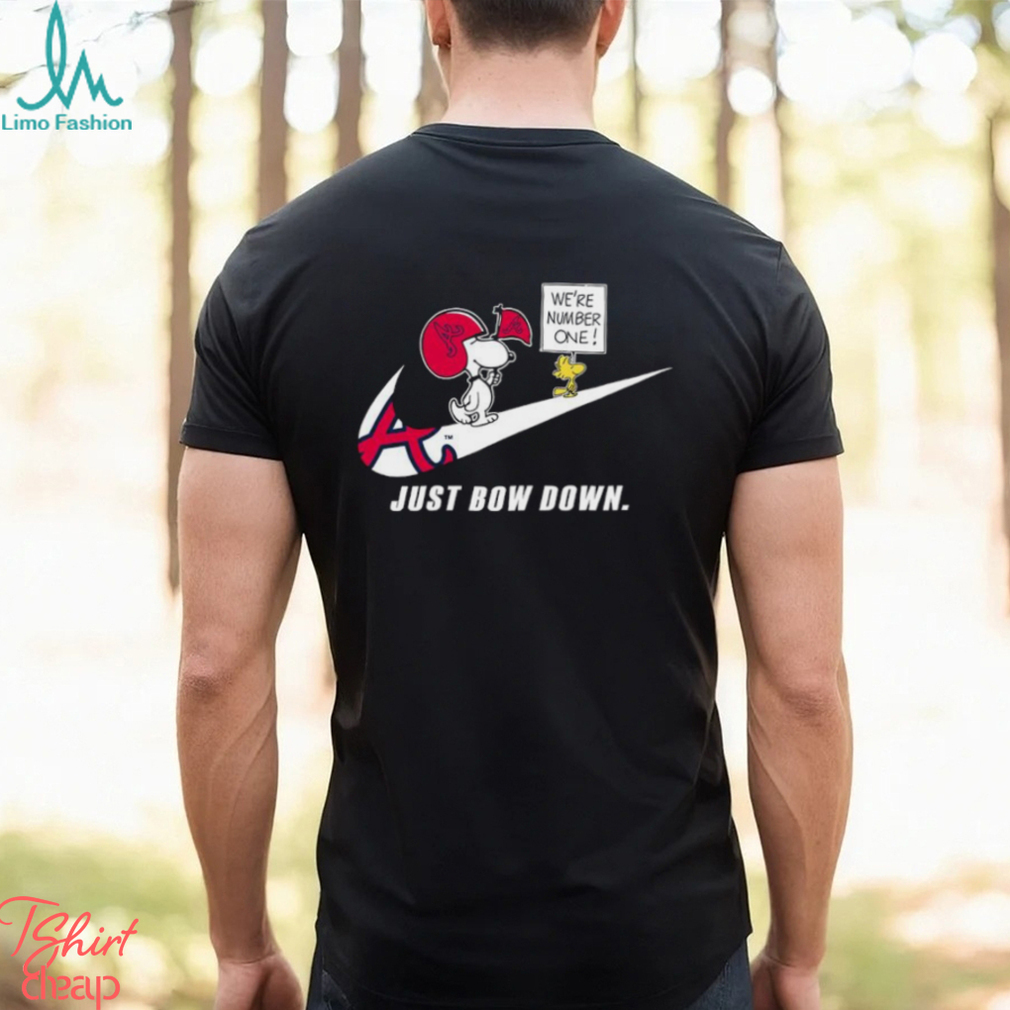 Snoopy MLB Just Bow Down Atlanta Braves shirt Snoopy MLB Just Bow Down Atlanta Braves shirt