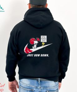 Snoopy MLB Just Bow Down Boston Red Sox shirt