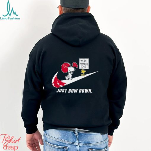 Snoopy MLB Just Bow Down Boston Red Sox shirt
