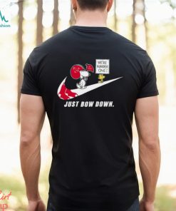 Snoopy MLB Just Bow Down Boston Red Sox shirt