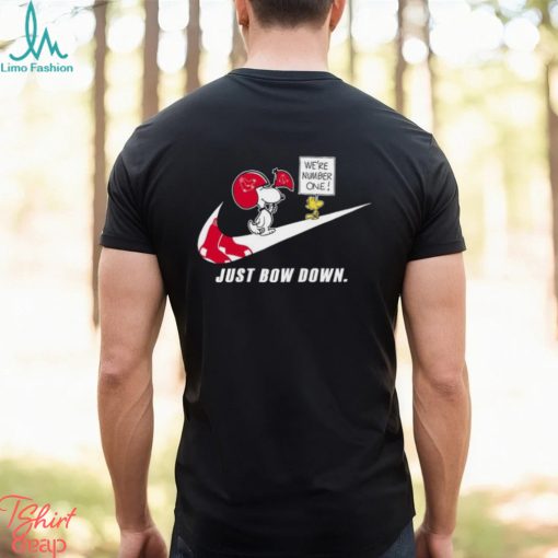 Snoopy MLB Just Bow Down Boston Red Sox shirt