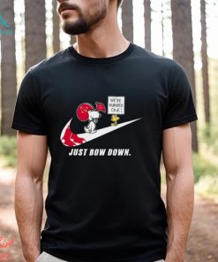 Snoopy MLB Just Bow Down Boston Red Sox shirt