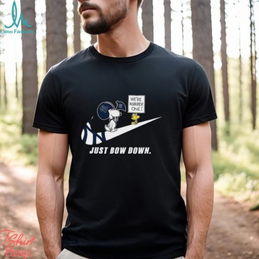 Snoopy MLB Just Bow Down New York Yankees shirt
