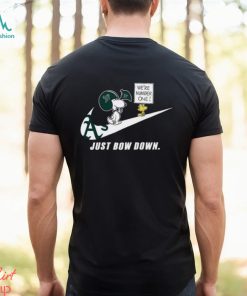 Snoopy MLB Just Bow Down Oakland Athletics shirt