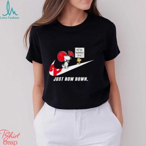 Snoopy MLB Just Bow Down Philadelphia Phillies shirt