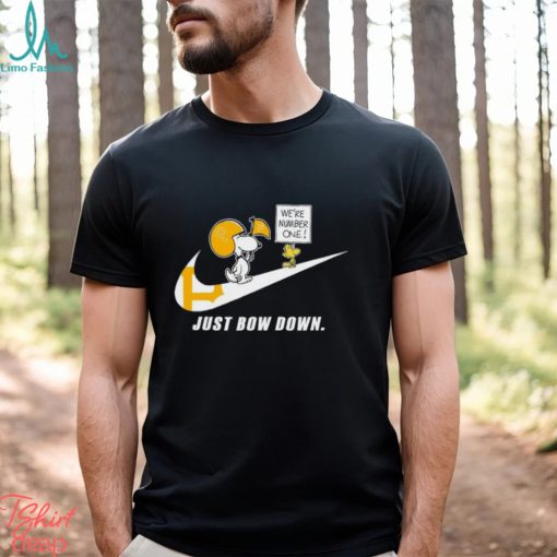 Snoopy MLB Just Bow Down Pittsburgh Pirates shirt