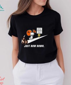 Snoopy MLB Just Bow Down San Francisco Giants shirt