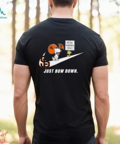Snoopy MLB Just Bow Down San Francisco Giants shirt