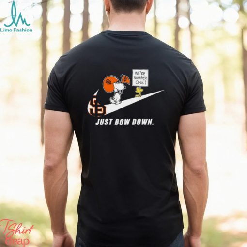 Snoopy MLB Just Bow Down San Francisco Giants shirt