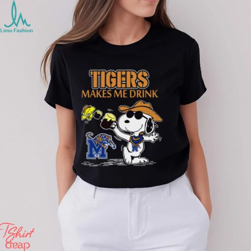 Snoopy Memphis Tigers Make Me Drinks Shirt