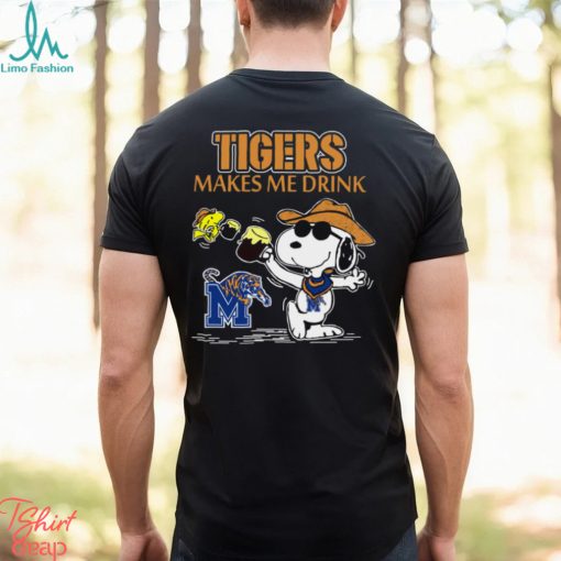 Snoopy Memphis Tigers Make Me Drinks Shirt