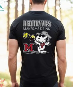 Snoopy Miami Redhawks Make Me Drinks Shirt