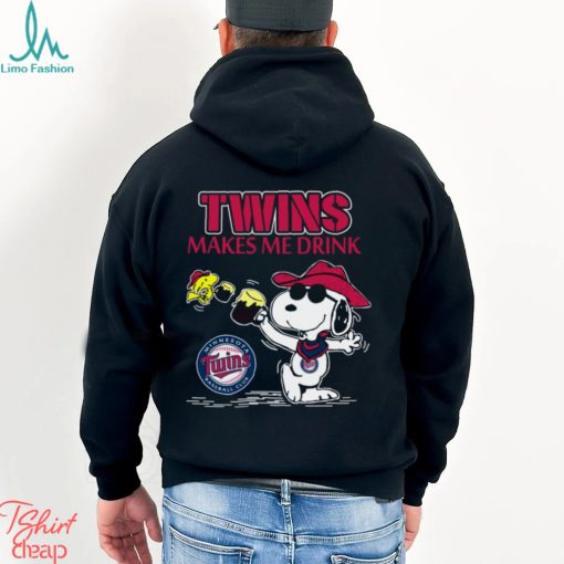 Snoopy Minnesota Twins Makes Me Drinks Shirt
