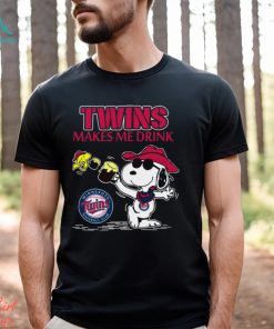 Snoopy Minnesota Twins Makes Me Drinks Shirt