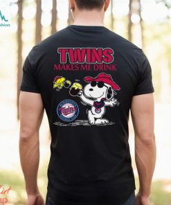 Snoopy Minnesota Twins Makes Me Drinks Shirt