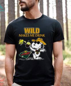Snoopy Minnesota Wild Make Me Drinks Shirt