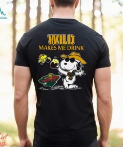 Snoopy Minnesota Wild Make Me Drinks Shirt