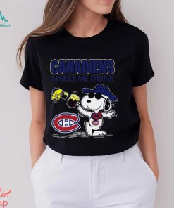 Snoopy Montreal Canadiens Make Me Drinks Shirt