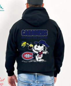 Snoopy Montreal Canadiens Make Me Drinks Shirt