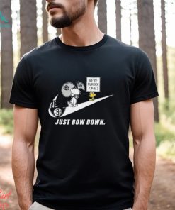 Snoopy NBA Just Bow Down Brooklyn Nets shirt