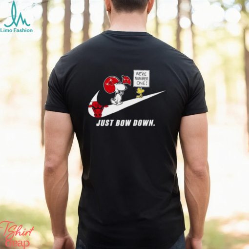 Snoopy NBA Just Bow Down Chicago Bulls shirt