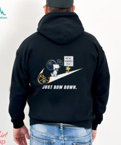 Snoopy NBA Just Bow Down Denver Nuggets shirt