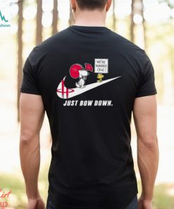Snoopy NBA Just Bow Down Houston Rockets shirt