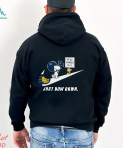 Snoopy NBA Just Bow Down Indiana Pacers shirt